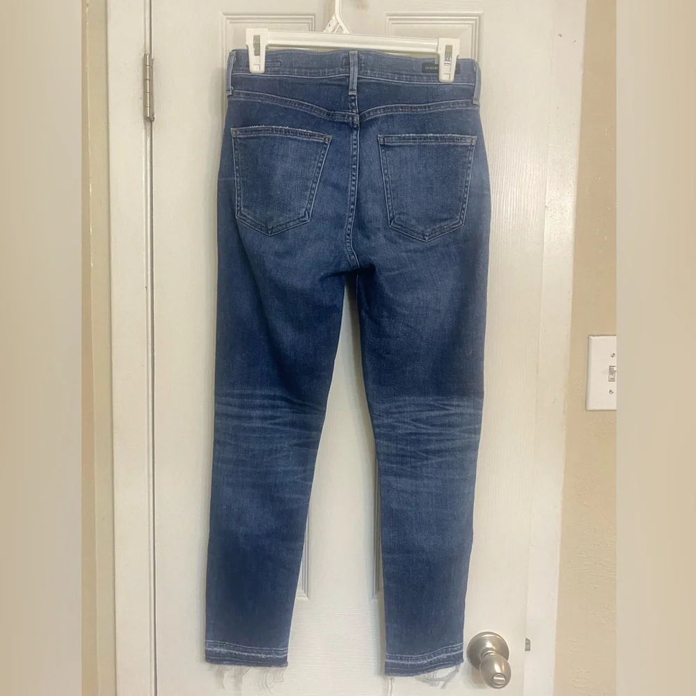 Citizens of Humanity Women’s Med Wash Rocket Crop High-Rise Skinny Jeans Sz. 27 - Picture 3 of 7
